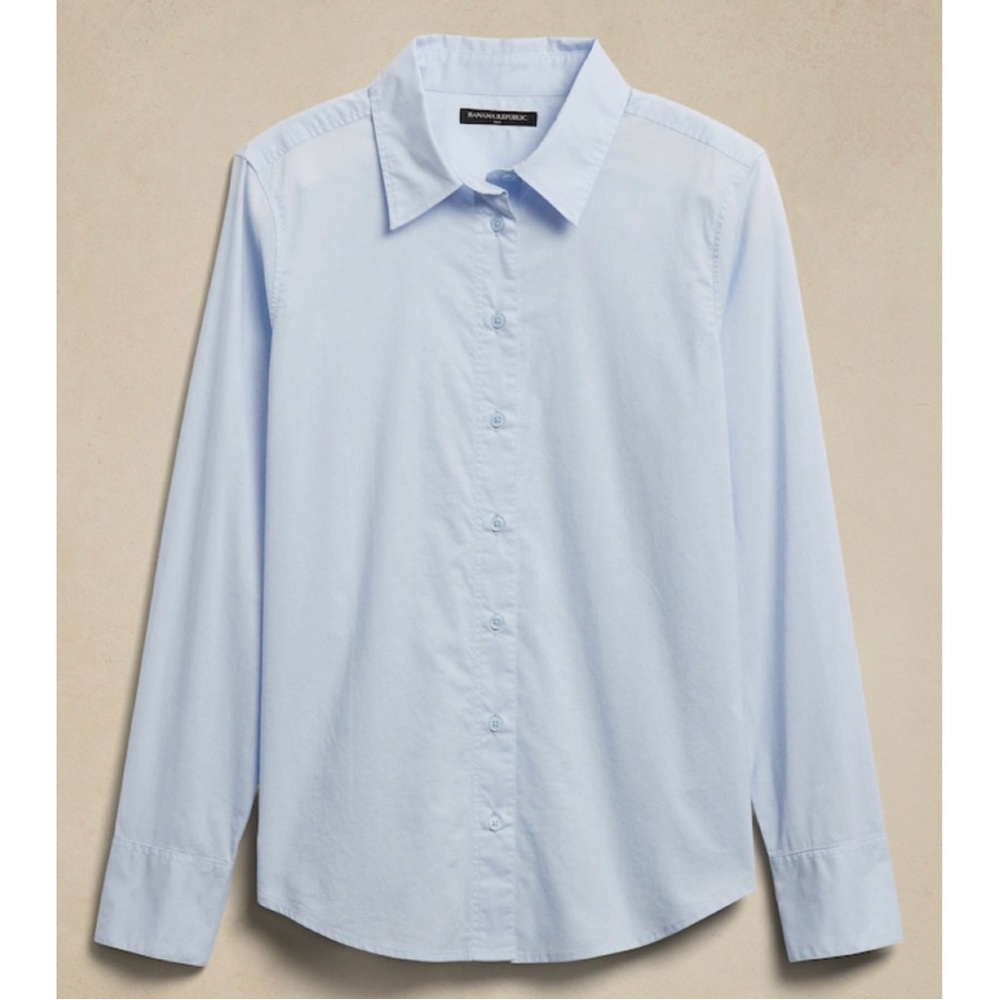 NWT Banana Republic Petite Classic Button Down Long Sleeve, Size XS